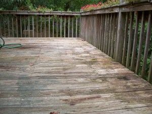 The deck before...