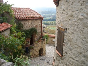 Hilltop village of Eus, France