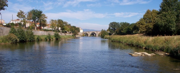 River Aude near the house