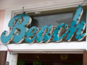 Beach sign key west