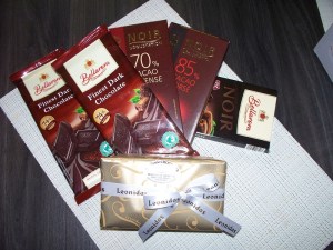 Some of the chocolate we have in the house at the moment