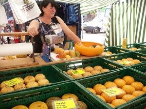 Elsa, the Cheese Lady, at New Market