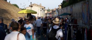 The flea market linking the "new" city to the old