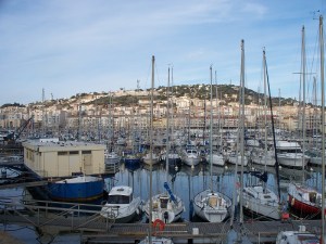 Sète through a forest of masts
